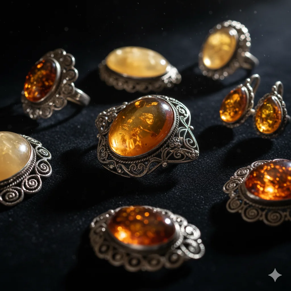 Прикраси з бурштину